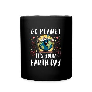Mission Terre Conservation Nature Jour de la Terre Environnement - Mug uni - noir - Devant