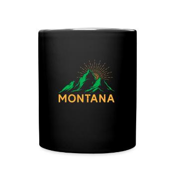 Montana Mountaineer Sommet Escalade Randonnée - Mug uni - noir - Devant