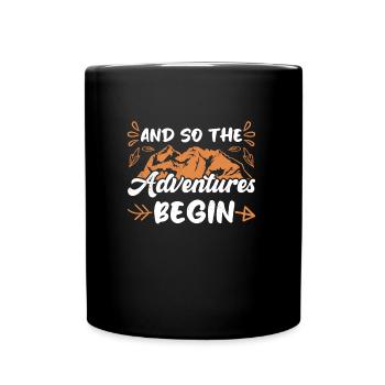 Et c’est ainsi que l’aventure commence Bergfan - Mug uni - noir - Devant