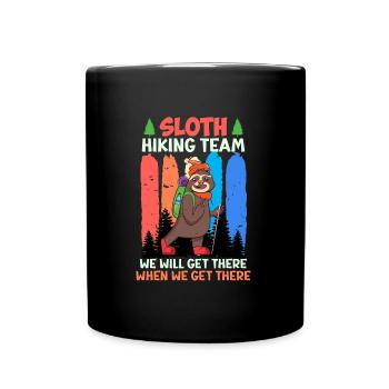 Équipe de randonnée, alpiniste, randonneur, drôle, fan de montagne - Mug uni - noir - Devant