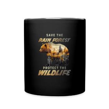 Sauver la forêt tropicale Protection de l’environnement Protection des espèces - Mug uni - noir - Devant