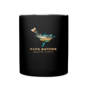 Save the Nature Environmental Protection Save the Earth - Full Colour Mug - black - Front