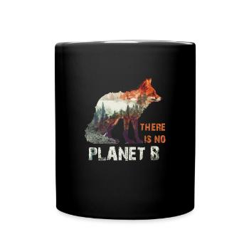 There is no Planet B Earth Day Mission Erde - Full Colour Mug - black - Front