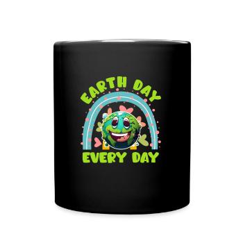 Environmentalists Earth Day Mission Earth Environment - Full Colour Mug - black - Front