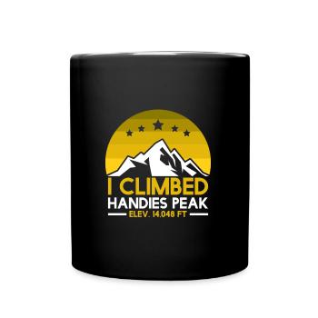 Bergfan Colorado Handies Peak Bergesteiger - Tasse einfarbig - Schwarz - Vorne
