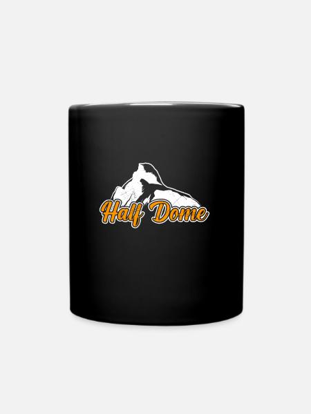 Half Dome Bergfan und Wanderer klettern Berge - Tasse einfarbig - Schwarz