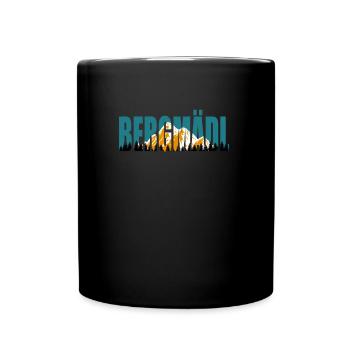 Bergfan Bergmädl Bergsteiger Wanderer klettern - Tasse einfarbig - Schwarz - Vorne