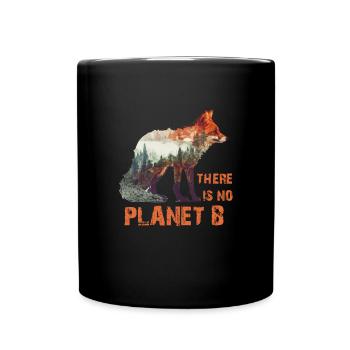 There is no Planet B Earth Day Mission Erde - Full Colour Mug - black - Front