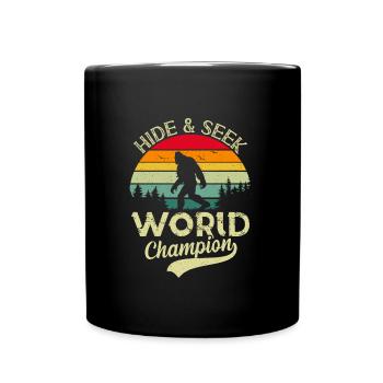Hide and Seek Nature Boys Wanderer Funny - Full Colour Mug - black - Front