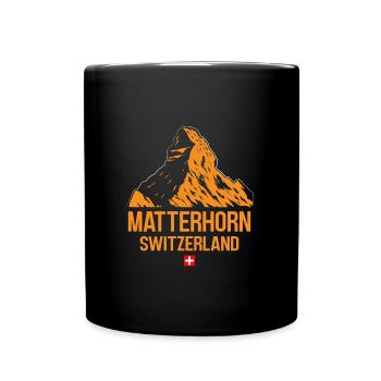 Matterhorn hikers mountain fans climb hiking - Full Colour Mug - black - Front