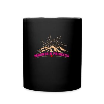 Mountain Princess Mountain Fan Climbing Hiking Mountains - Full Colour Mug - black - Front