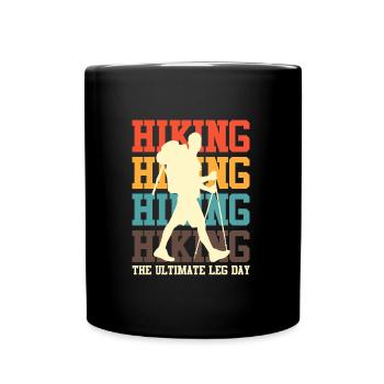 Ultimate Leg Day Mountain Fan Randonnée - Mug uni - noir - Devant