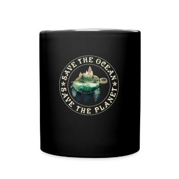 Save the Turtles Save the Ocean Conservation - Mug uni - noir - Devant