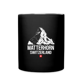 Matterhorn hikers mountain fans climb hiking - Full Colour Mug - black - Front
