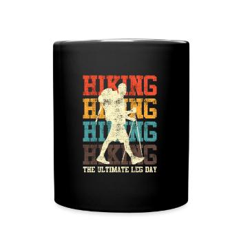 Ultimate Leg Day Mountain Fan Randonnée - Mug uni - noir - Devant