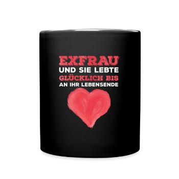 Scheidungsparty Finally Divorced Scheidung - Tasse einfarbig - Schwarz - Vorne