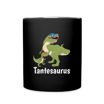 Tantesaurus Dinosaur Aunt Mother's Day - Full Colour Mug - black - Front