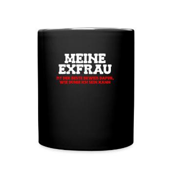 Scheidungsparty Finally Divorced Scheidung - Tasse einfarbig - Schwarz - Vorne