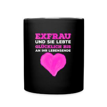 Scheidungsparty Finally Divorced Scheidung - Tasse einfarbig - Schwarz - Vorne