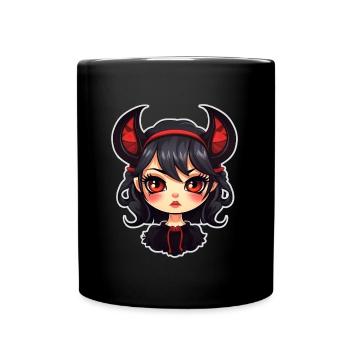 Mignon Goth Girl Gothic Mystical Horror - Mug uni - noir - Devant