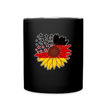 Allemagne Tournesol Noir Rouge Or Patriot - Mug uni - noir - Devant