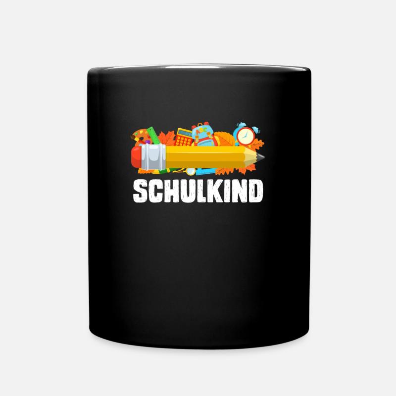 Schulkind Einschulung Grundschule Schule - Tasse einfarbig - Schwarz