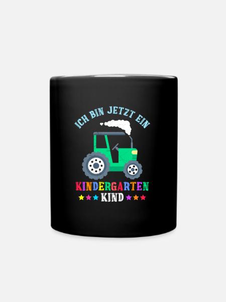 Ich bin jetzt ein Kindergartenkind Kiga Kinder - Tasse einfarbig - Schwarz
