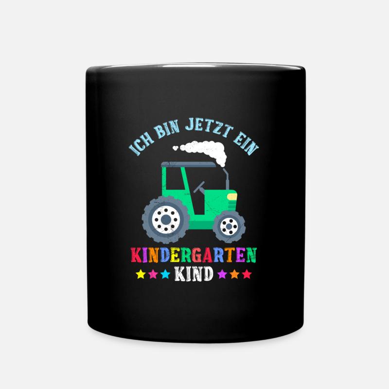 Ich bin jetzt ein Kindergartenkind Kiga Kinder - Tasse einfarbig - Schwarz
