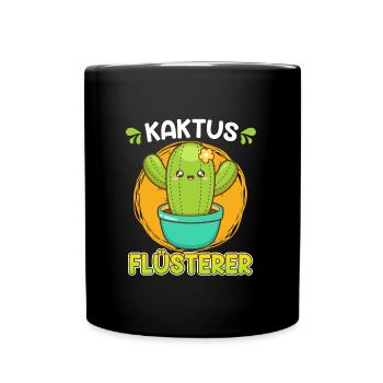 Kaktusliebhaber Kaktus Flüsterer Kaktus Love - Tasse einfarbig - Schwarz - Vorne