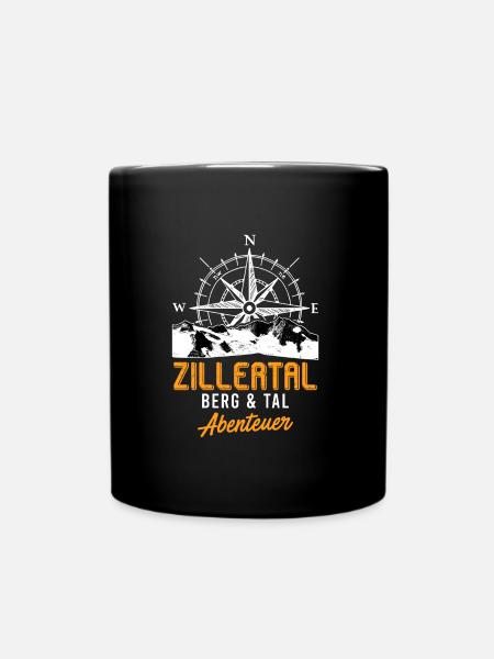 Zillertal Summit Alpen Bergsteiger Wanderer - Tasse einfarbig - Schwarz