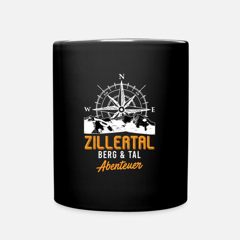 Zillertal Summit Alpen Bergsteiger Wanderer - Tasse einfarbig - Schwarz
