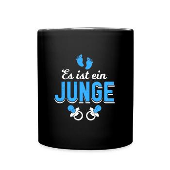 Es ist ein Junge werdende Mama 2024 Babyboy 2024 - Tasse einfarbig - Schwarz - Vorne