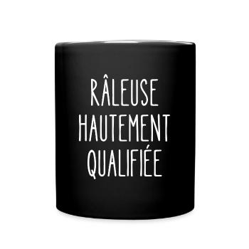 râleuse hautement qualifiée - Mug uni - noir - Devant
