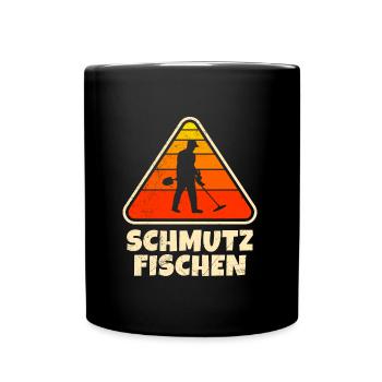 Sondengänger Dirt Fishing Metalldetektor - Tasse einfarbig - Schwarz - Vorne
