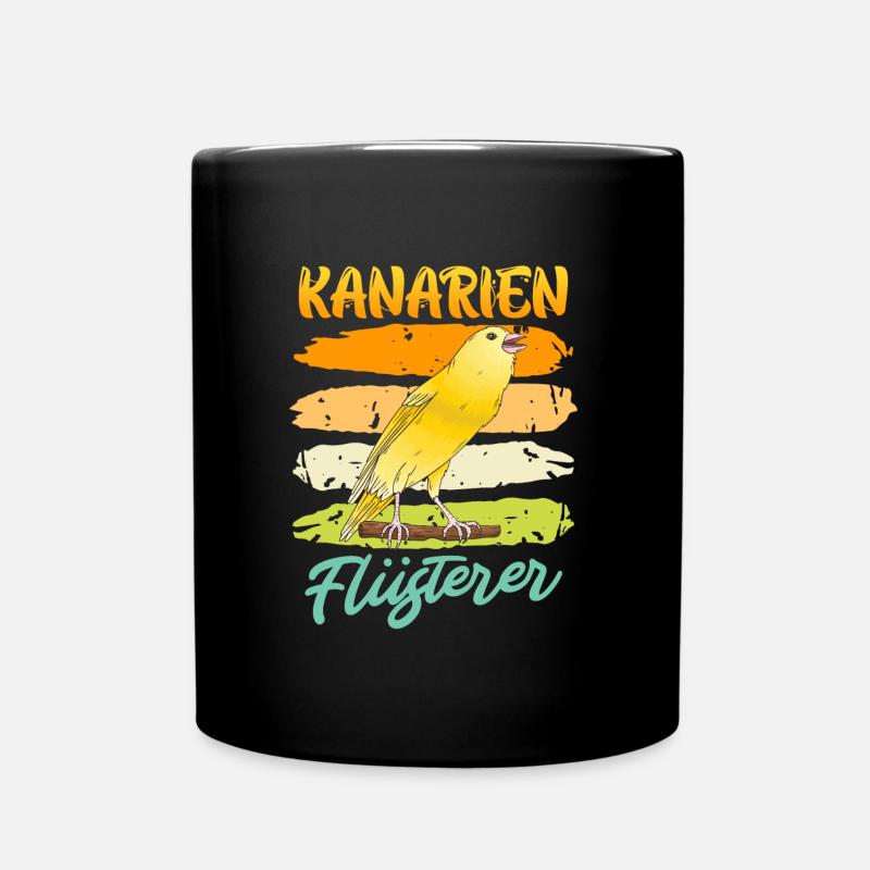 Kanarien Flüsterer Vogelliebhaber Kanarienvogel - Tasse einfarbig - Schwarz