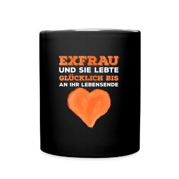 Scheidungsparty Finally Divorced Scheidung - Tasse einfarbig - Schwarz - Vorne