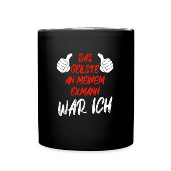 Scheidungsparty Finally Divorced Ehe Scheidung - Tasse einfarbig - Schwarz - Vorne