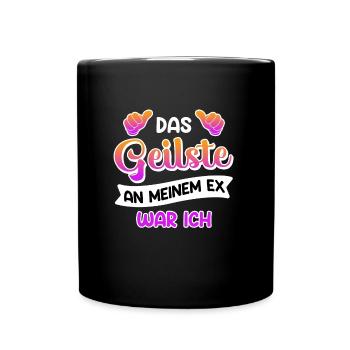 Scheidungsparty frisch Geschieden Happy Divorce - Tasse einfarbig - Schwarz - Vorne