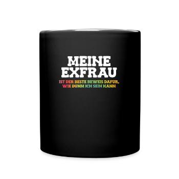 Scheidungsparty Finally Divorced Scheidung - Tasse einfarbig - Schwarz - Vorne