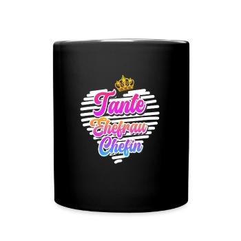 Tante Ehefrau Chefin Legende Muttertag Tanten - Tasse einfarbig - Schwarz - Vorne