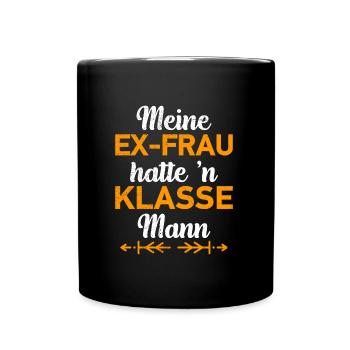 Scheidungsparty Finally Divorced Scheidung - Tasse einfarbig - Schwarz - Vorne