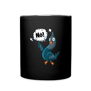 Tauben NÖ! Taubenliebhaber Taubenzüchter Shirts - Tasse einfarbig - Schwarz - Vorne