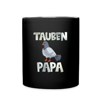 Tauben Papa Taubenliebhaber Taubenzüchter Männer - Tasse einfarbig - Schwarz - Vorne