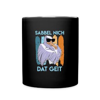 Möwe cool Sabbel nich Dat Geit Möwen Vogelfreund - Tasse einfarbig - Schwarz - Vorne