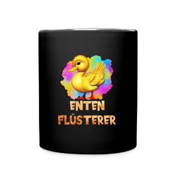 Enten Flüsterer Entenliebhaber Shirt Ente Fan - Tasse einfarbig - Schwarz - Vorne