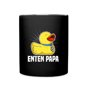Enten Papa Entenliebhaber Entenhalter Ducks - Tasse einfarbig - Schwarz - Vorne