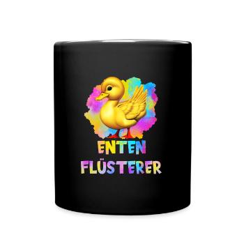 Enten Flüsterer Entenliebhaber Shirt Ente Fan - Tasse einfarbig - Schwarz - Vorne