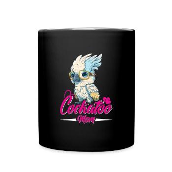 Cacatoès Maman Oiseau Amant Perroquet Femmes - Mug uni - noir - Devant
