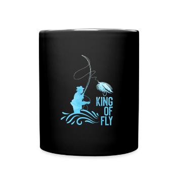 Fly Angler King of Fly fishing Fly Fishing - Mug uni - noir - Devant