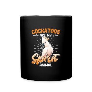 Les cacatoès de Kakadu Vogel sont mon animal spirituel - Mug uni - noir - Devant